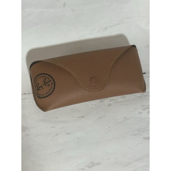 Original Ray-Ban Tan/Brown Leather Sunglasses Case Only - Picture 1 of 6